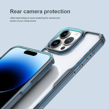 Заредете изображение във визуализатора на галерията – Nillkin Nature Pro TPU Case for Iphone 15 Pro transparent-blue
