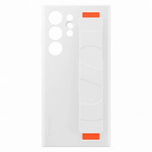 Заредете изображение във визуализатора на галерията – Samsung Silicone Grip Cover Case for Samsung Galaxy S23 Ultra silicone case with wrist strap white (EF-GS918TWEGWW)
