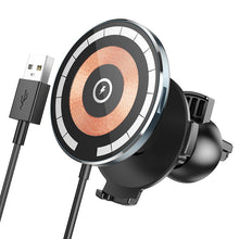 Заредете изображение във визуализатора на галерията – HOCO car holder with wireless charging automatic 15W CW42 black
