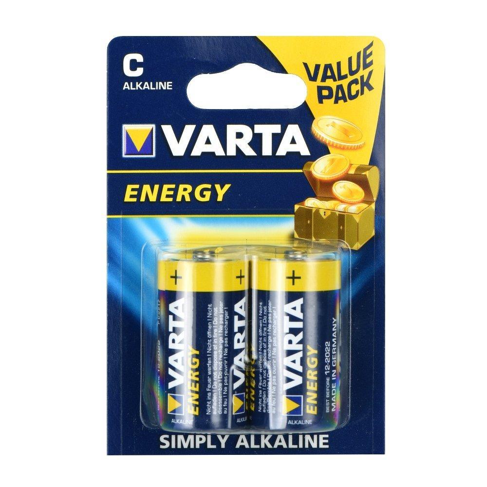Алкална батерия varta r14 (type c) energy 2 pieces [4114] - TopMag