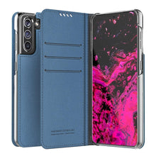 Заредете изображение във визуализатора на галерията – Araree mustang diary book case for samsung s21 ash blue - TopMag

