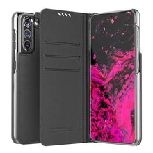 Заредете изображение във визуализатора на галерията – Araree mustang diary book case for samsung s21 black - TopMag
