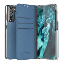 Заредете изображение във визуализатора на галерията – Araree mustang diary book case for samsung s21 plus ash blue - TopMag
