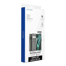 Заредете изображение във визуализатора на галерията – Araree mustang diary book case for samsung s21 plus charcoal grey - TopMag
