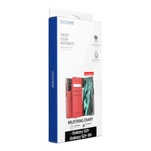 Заредете изображение във визуализатора на галерията – Araree mustang diary book case for samsung s21 plus tangerin red - TopMag
