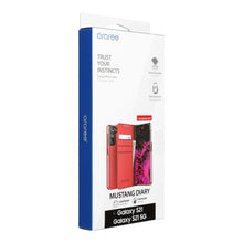 Заредете изображение във визуализатора на галерията – Araree mustang diary book case for samsung s21 tangerin red - TopMag
