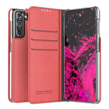 Заредете изображение във визуализатора на галерията – Araree mustang diary book case for samsung s21 tangerin red - TopMag
