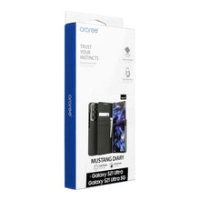 Заредете изображение във визуализатора на галерията – Araree mustang diary book case for samsung s21 ultra black - TopMag
