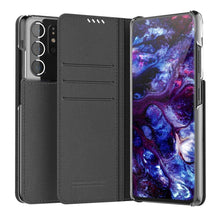 Заредете изображение във визуализатора на галерията – Araree mustang diary book case for samsung s21 ultra black - TopMag
