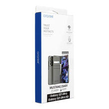 Заредете изображение във визуализатора на галерията – Araree mustang diary book case for samsung s21 ultra charcoal grey - TopMag
