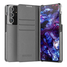 Заредете изображение във визуализатора на галерията – Araree mustang diary book case for samsung s21 ultra charcoal grey - TopMag
