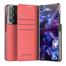 Заредете изображение във визуализатора на галерията – Araree mustang diary book case for samsung s21 ultra tangerin red - TopMag
