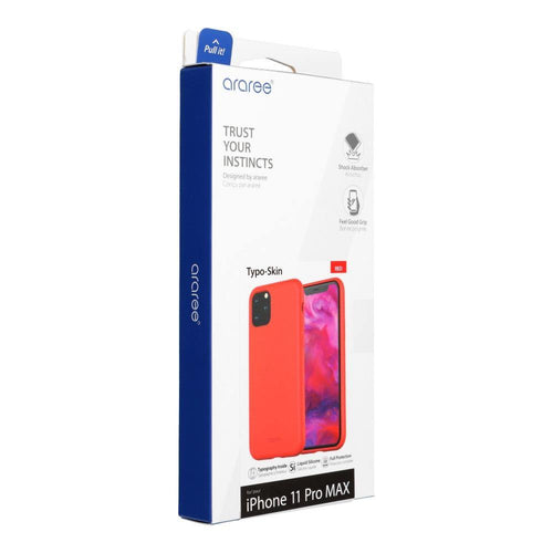 Araree typoskin case for iphone 11 pro max red - TopMag