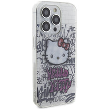 Заредете изображение във визуализатора на галерията – Original Case HELLO KITTY hardcase IML Kitty On Bricks Graffiti HKHCP15XHDGPHT for Iphone 15 Pro Max white
