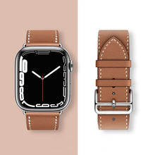 Заредете изображение във визуализатора на галерията – HOCO strap for Apple Watch 38/40/41mm Elegant leather WA17 brown
