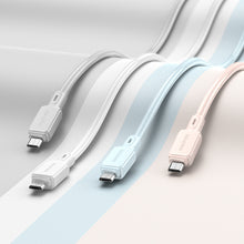 Заредете изображение във визуализатора на галерията – Borofone Cable BX94 Crystal color - USB to Micro USB - 2,4A 1 metre white
