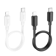 Заредете изображение във визуализатора на галерията – HOCO cable Type C to Iphone Lightning 8-pin Hyper Power Delivery 27W X96 25cm white

