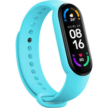 Заредете изображение във визуализатора на галерията – Wristband for Xiaomi Mi Band 5/6/7 light blue
