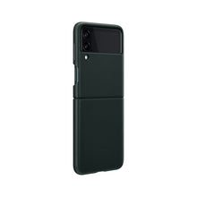 Заредете изображение във визуализатора на галерията – Samsung Leather Cover Phone Case for Galaxy Z Flip 3 green (EF-VF711LGEGWW)
