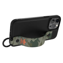 Заредете изображение във визуализатора на галерията – Adidas OR Hand Strap Case iPhone 13 Pro Max 6.7" black-camo/black-green camouflage 48671

