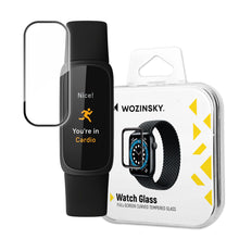 Заредете изображение във визуализатора на галерията – Wozinsky Full Glue Tempered Glass Tempered Glass For Google Fitbit Inspire 3 9H Full Screen Cover With Black Frame
