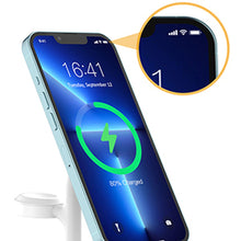 Заредете изображение във визуализатора на галерията – Choetech T585-F 3in1 inductive charging station iPhone 12/13, AirPods Pro, Apple Watch white
