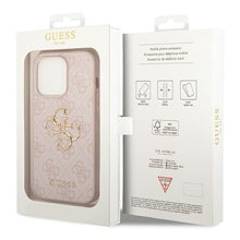 Заредете изображение във визуализатора на галерията – Guess GUHCP15X4GMGPI iPhone 15 Pro Max 6.7" pink/pink hardcase 4G Big Metal Logo
