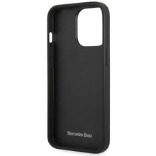 Заредете изображение във визуализатора на галерията – Mercedes MEHCP14L8ROLK iPhone 14 Pro 6.1" black/black hardcase Leather Wave Pattern
