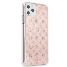 Заредете изображение във визуализатора на галерията – Guess GUHCN65TPERG iPhone 11 Pro Max różowy/pink hard case 4G Peony Glitter

