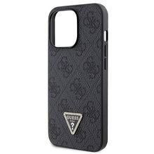 Заредете изображение във визуализатора на галерията – Original faceplate case GUESS GUHCP13LP4TDSCPK for iPhone 13 PRO (Metal Logo Starss Crossbody / black)

