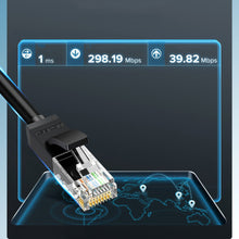Заредете изображение във визуализатора на галерията – Ugreen cable internet network cable Ethernet patchcord RJ45 Cat 6 UTP 1000Mbps 3m blue (NW102 11203)
