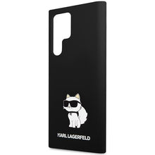Заредете изображение във визуализатора на галерията – Karl Lagerfeld KLHCS23LSNCHBCK S23 Ultra S918 hardcase black/black Silicone Choupette
