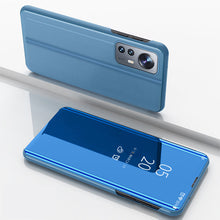 Заредете изображение във визуализатора на галерията – Clear View Case cover for Xiaomi 12 Lite blue flip cover
