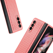 Заредете изображение във визуализатора на галерията – Dux Ducis Venice Leather Case for Samsung Galaxy Z Fold 3 Genuine Leather Cover Red
