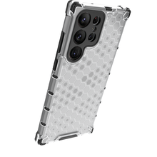 Заредете изображение във визуализатора на галерията – Honeycomb case for Samsung Galaxy S23 Ultra armored hybrid cover transparent
