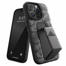 Заредете изображение във визуализатора на галерията – Adidas SP Grip Case CAMO iPhone 14 Pro black/black 50249
