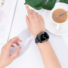 Заредете изображение във визуализатора на галерията – HOCO strap for Apple Watch 38/40/41mm Elegant leather WA18 black
