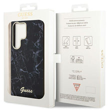 Заредете изображение във визуализатора на галерията – Guess GUHCS23LPCUMAK S23 Ultra S918 black/black hardcase Marble

