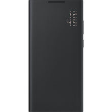 Заредете изображение във визуализатора на галерията – Samsung LED View Cover case with LED display for Samsung Galaxy S22 Ultra black (EF-NS908PBEGEE)
