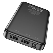 Заредете изображение във визуализатора на галерията – Hoco power bank 10 000mah j91 black

