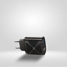 Заредете изображение във визуализатора на галерията – Wozinsky small 65W GaN charger with USB ports, USB supports fast charging black (WWCGM1)
