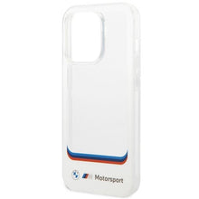 Заредете изображение във визуализатора на галерията – Case BMW BMHCP14X22HMCH iPhone 14 Pro Max 6.7" white/white Transparent Center
