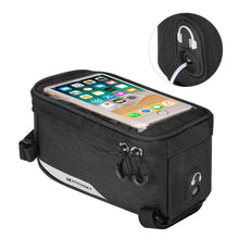 Заредете изображение във визуализатора на галерията – Wozinsky frame bike bag phone cover up to 6.5 inch 1l black (WBB6BK)
