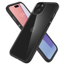 Заредете изображение във визуализатора на галерията – Spigen Crystal Hybrid case for iPhone 15 - black
