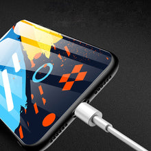 Заредете изображение във визуализатора на галерията – Color Glass Case Durable Cover with Tempered Glass Back and camera cover iPhone XS / iPhone X pattern 1
