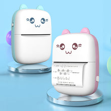 Заредете изображение във визуализатора на галерията – Mini bluetooth thermal printer for photos, notes white-blue

