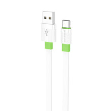 Заредете изображение във визуализатора на галерията – Borofone Cable BX89 Union - USB to Type C - 3A 1 metre white-green
