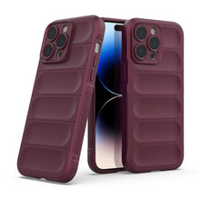 Заредете изображение във визуализатора на галерията – Magic Shield Case case for iPhone 14 Pro Max elastic armored case in burgundy
