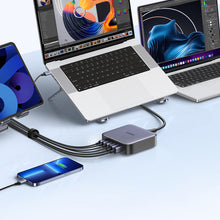 Заредете изображение във визуализатора на галерията – Ugreen 200W PPS multi-port charger 4 x USB Type C / 2 x USB-A gray (CD271)
