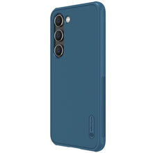 Заредете изображение във визуализатора на галерията – Nillkin Super Frosted Shield Pro case for Samsung Galaxy S23 armored cover + phone stand blue
